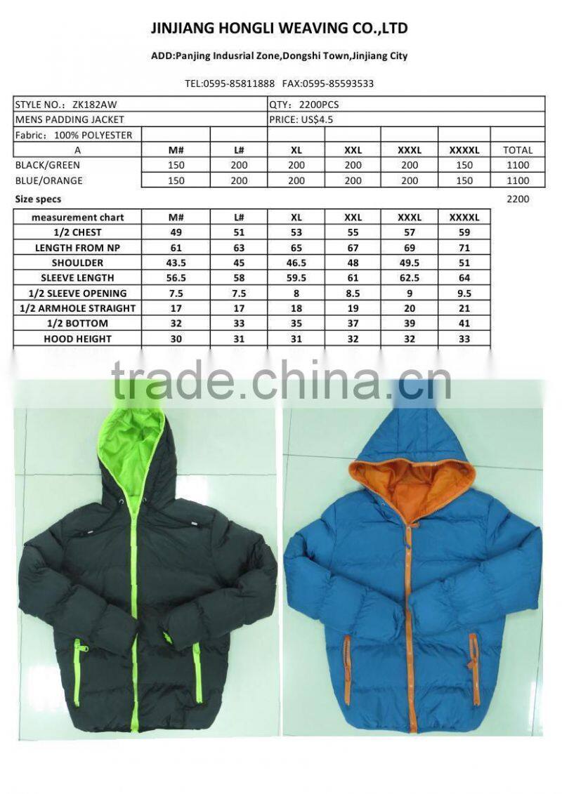 STOCK LOT --- Winter Coat Men quilted black puffer jacket warm fashion male overcoat parka outwear cotton padded down coat