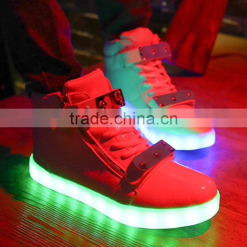 HFR-TS-14-2 factory price high top led ladies shoes