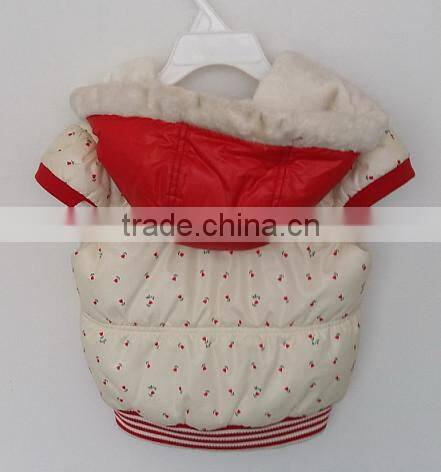 baby girl short sleeve cute ski coat for winter