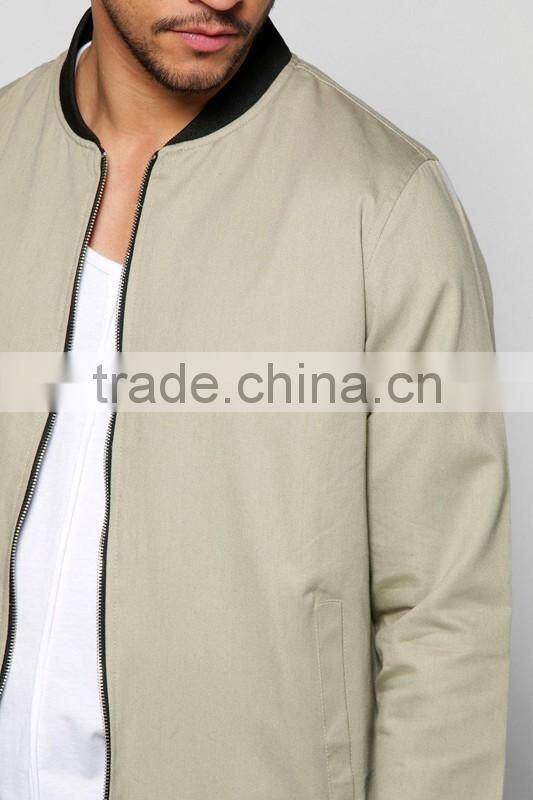 Custom long sleeves mens Zipper-up winter thick jersey jackets