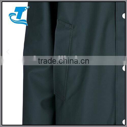 Adult Long Waterproof Polyester Raincoat with hood