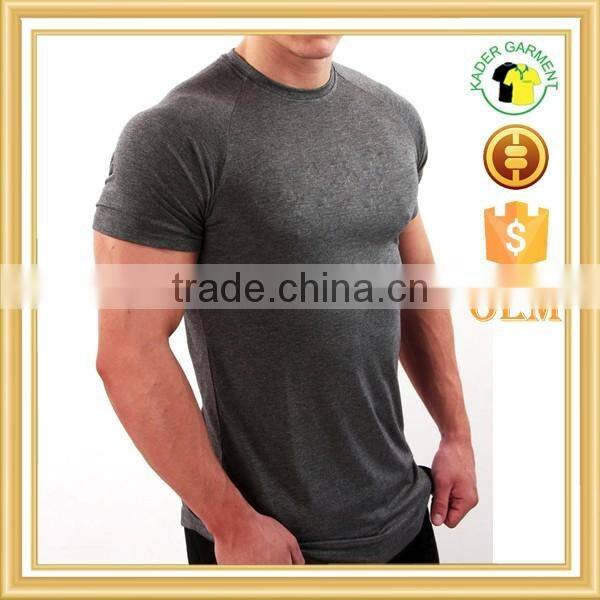 long line t-shirt men tri blend t shirt slim fit t shirt wholesale China