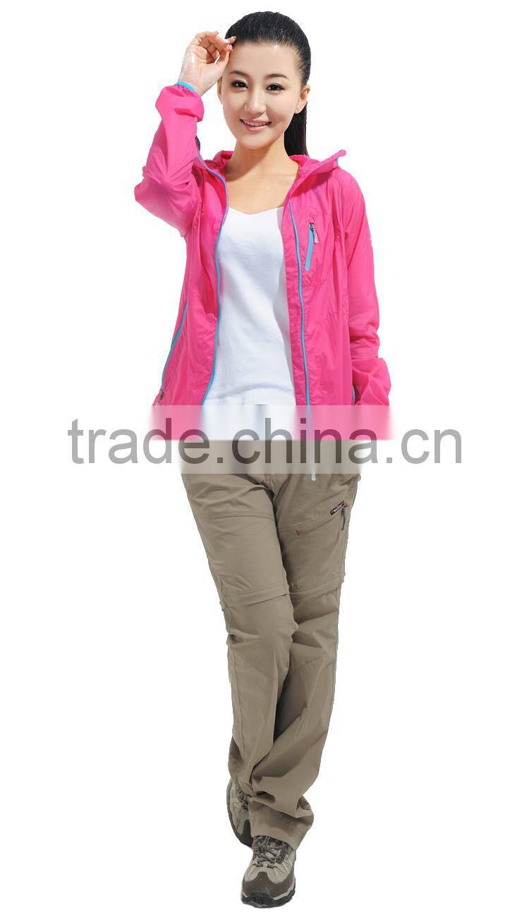 100% Nylon High quality waterproof summer jacket