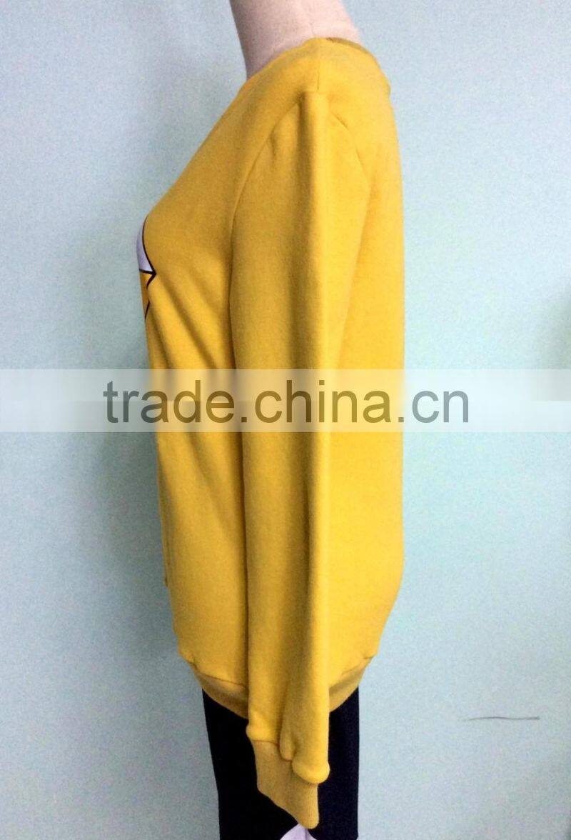 New Comfortable Design Solid Color Cotton Fleece Women Diamond Printing Sweatshirt with Hood