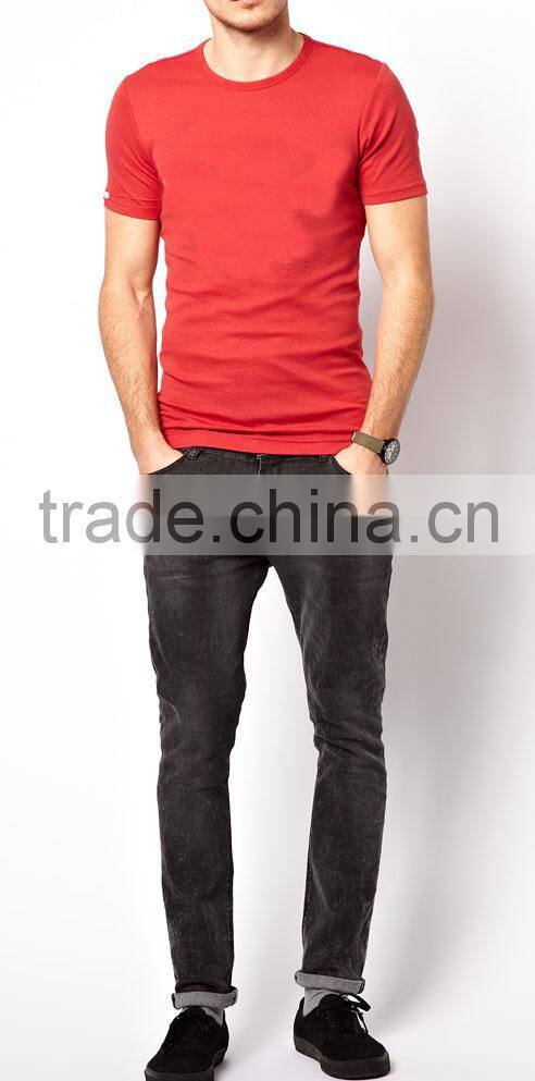 Men's Round Neck Printed Custom T Shirt Wholesale