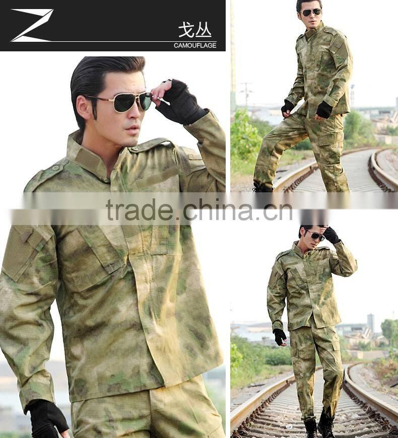 Manufacture High quality Rip-stop TC Camouflage ACU military uniforms T-tacs FG colors Navy Uniforms