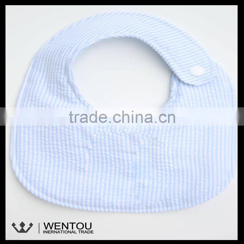 Wholesale Personalized Plain Seersucker Silicone Bib