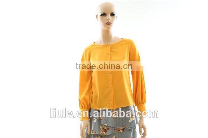 Latest Women Long Sleeve Chiffon Blouse Ladies Loose Casual Tops Autumn All-Match