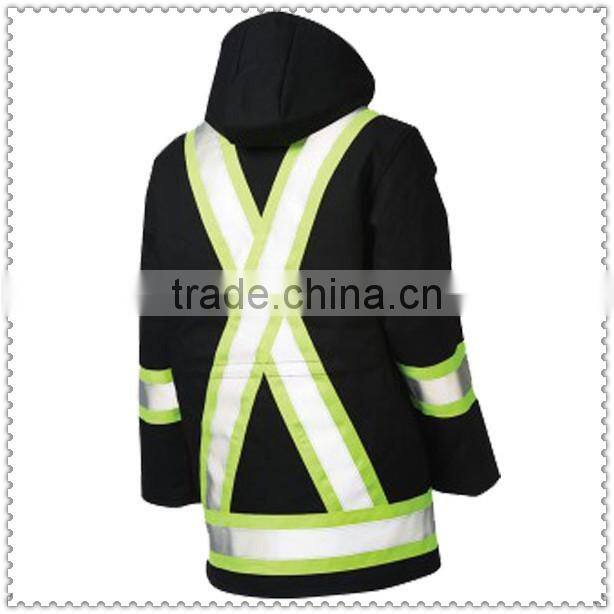 Reflective Clothing High-Visibility Lined Safety Parka Fire Suit