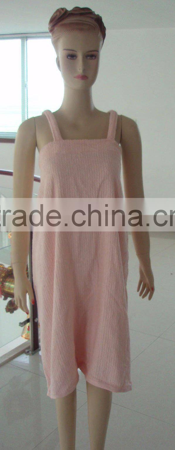 100% cotton striped bath skirt