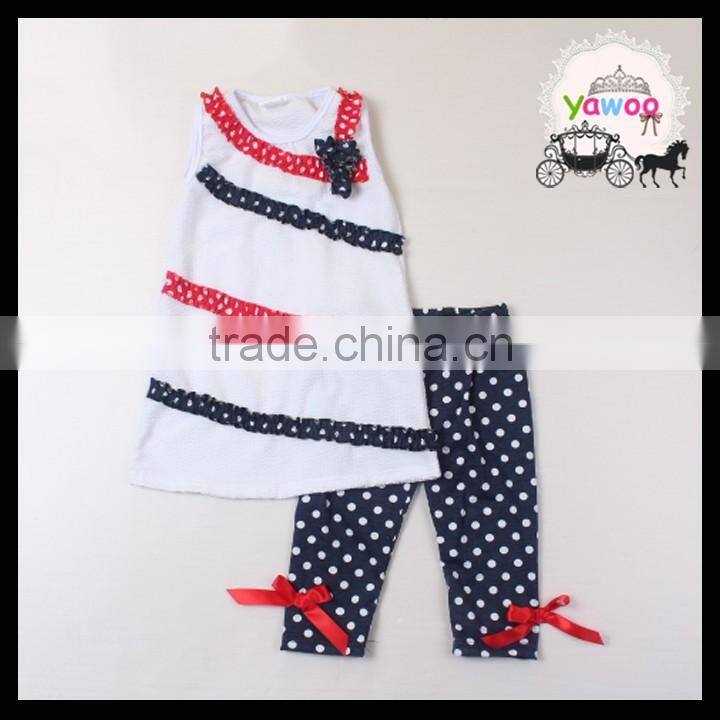2016 new designs elastic waist red stripe baby girls shorts 4th of july icing shorts kids independence day wear