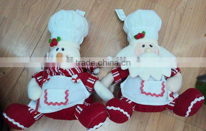 Lovely plush christmas handmade snowman toys