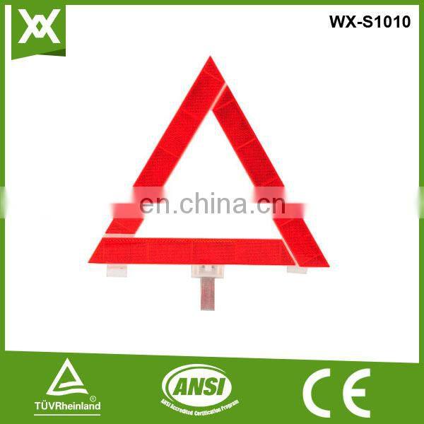 reflective Emergency safety equipment, traffic warning triangle