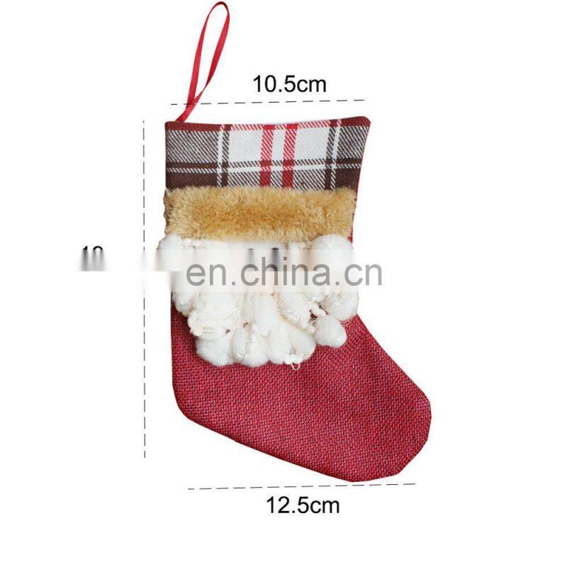 Newest Christmas Tree Decoration Party Supplies Santa Claus Snowman Elk Stocking
