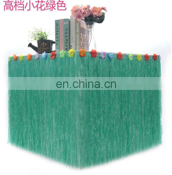 Hawaiian Table Skirt Luau Hibiscus Table Hula Skirt