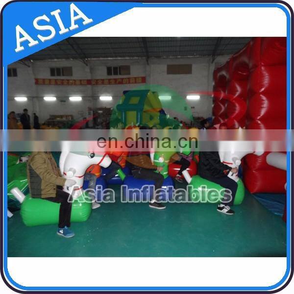 Factory price derby racing / inflatable horse racing / pony hops race track