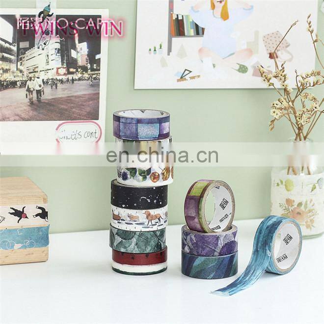 Super quality 2018 Europe and America market hot selling 7m self-adhesive colorful masking paper
