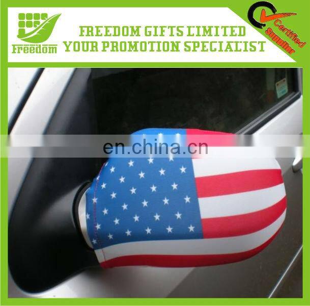 Promotional Custom Logo Polyester Car Mirror Flag