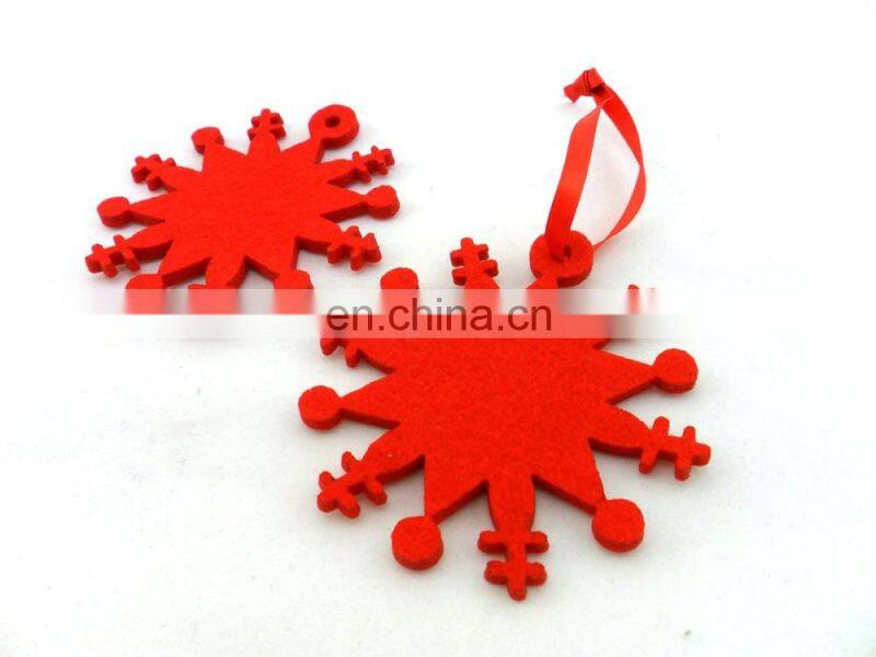 custom colorful Xmas Christmas tree felt decoration hanger