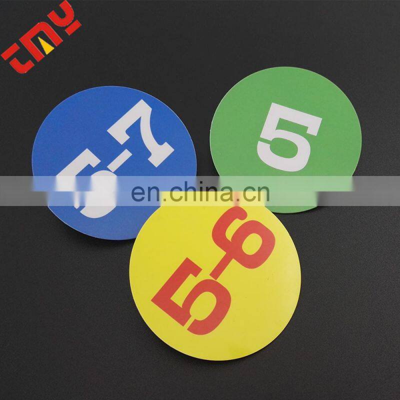 Factory price button badge printed different number button badge