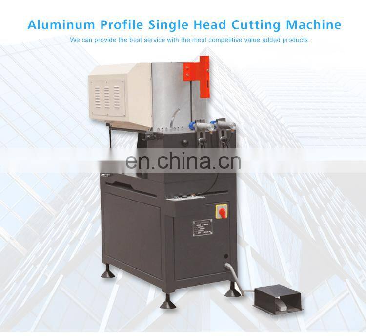 Double miter saw for aluminum and pvc profile cutting machine
