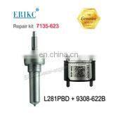 Injector repair kit 7135-659 include control valve 9308-621C and diesel nozzle L097PBD for fuel injector EJBR01901Z