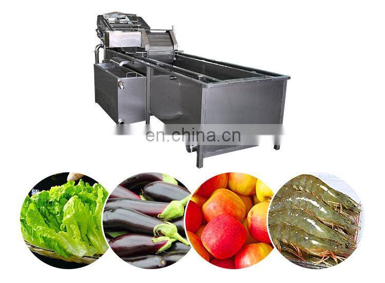 Multifunctional bubble industrial vegetable and fruit washing machine