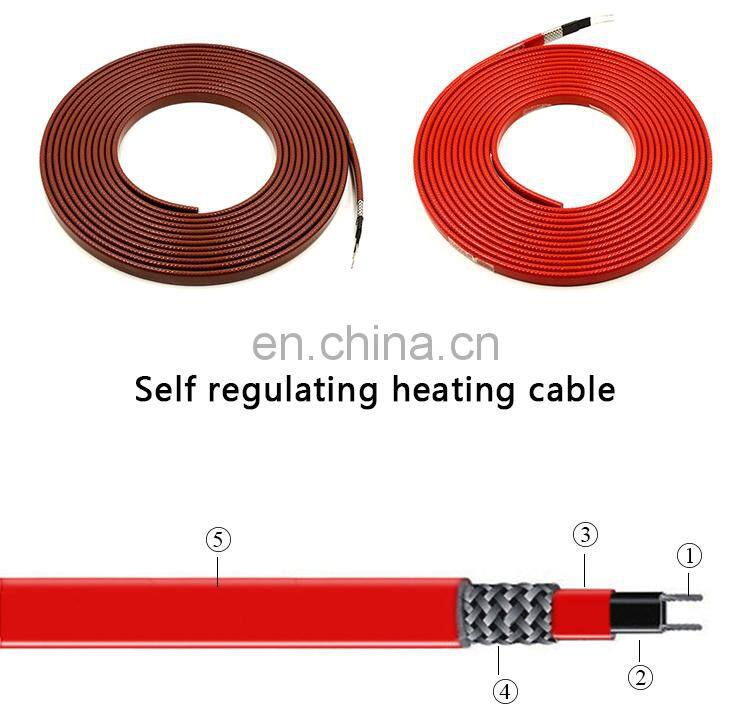 China Supplier Flexible Glass Fiber Heating Belt Ce Certification Best Selling Heating Cable  Kit