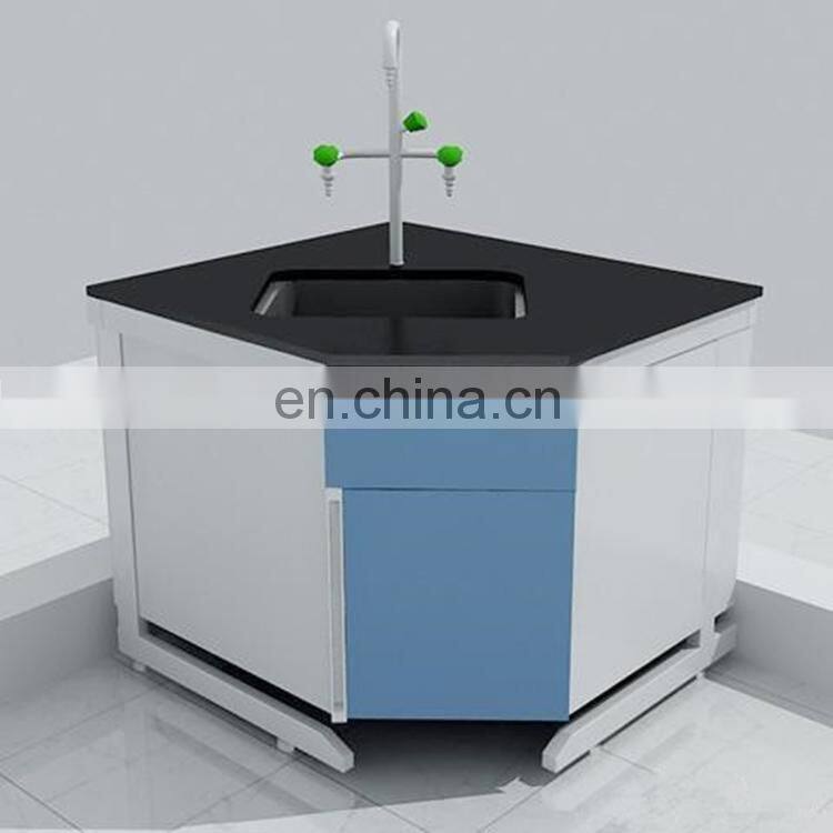 Epoxy resin top student octagonal lab table for school lab room
