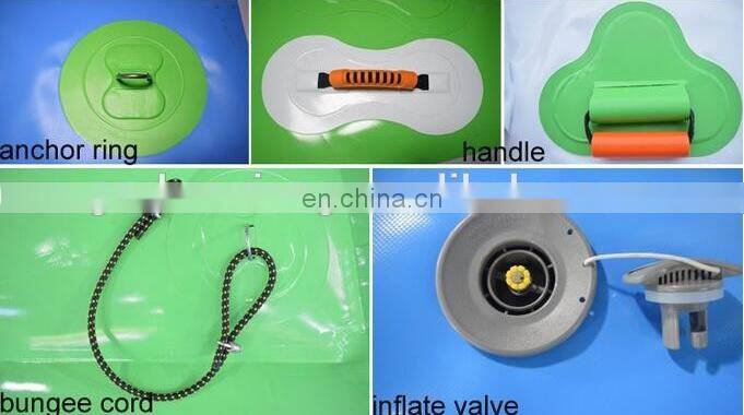 Inflatable land water park slide with huge pool for playing