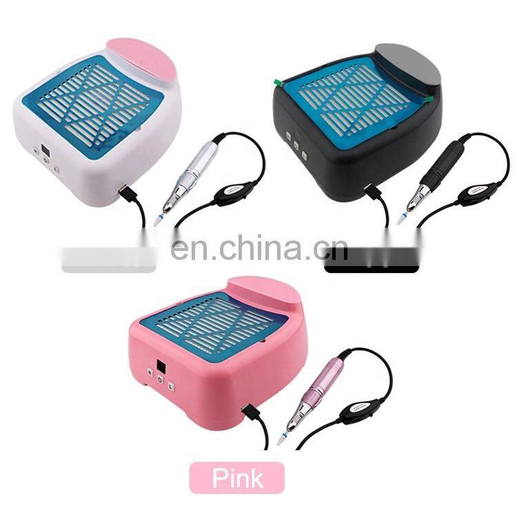 New 60W Nail Dust Collector Strong Suction Nail Art Vacuum Cleaner Manicure Tool for Nail Art Salon Manicure