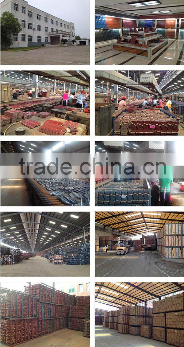 Clay Roof Tiles Making Machines From Jiangxi Bolai Product Roof Tiles with Freestyle Dark Red Color