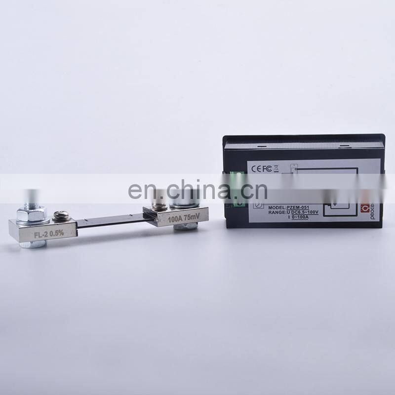 DC Voltmeter Ammeter Power Energy Digital Voltage Current Meter LCD 4 inch DC 6.5-100V 100A with Shunt