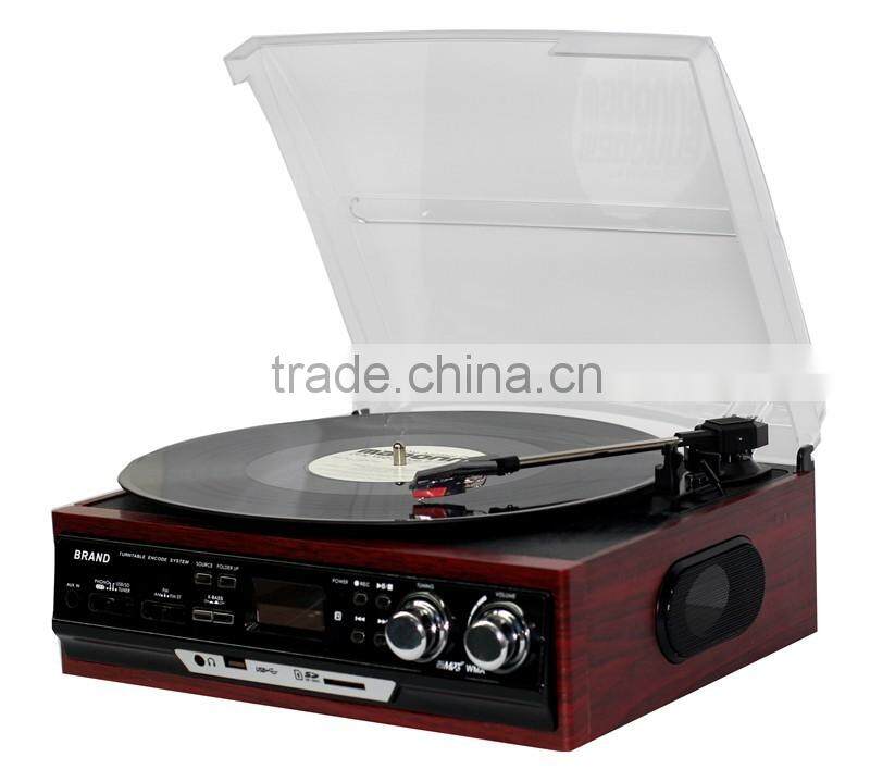 USB Turntable Player and Converter, Hot sale bluetooth Vinyl Suitcase Style Turntable