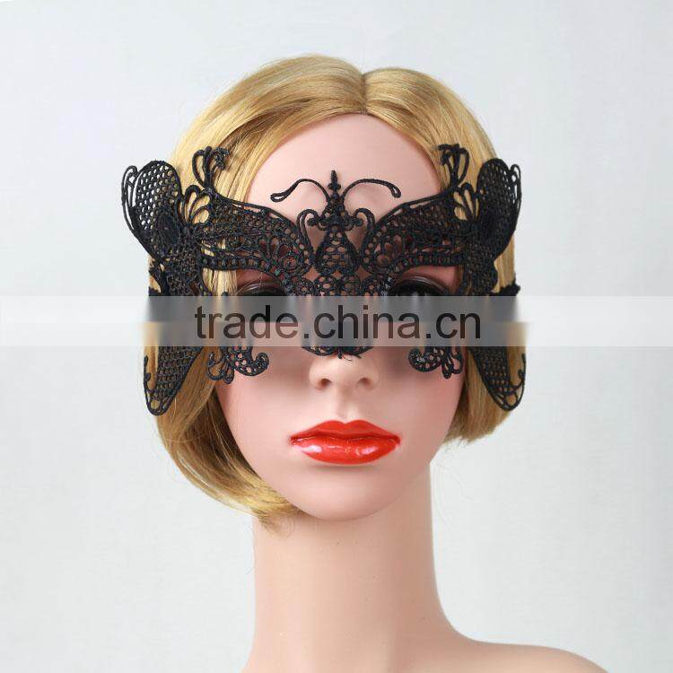 New Design Women Halloween/Chirstmas Party Decorate Lace Bat Animal Mask