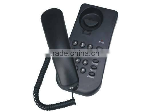 Cheap and popular trimline phone with crystal buttons for hotel/ bathroom phone/ lobby