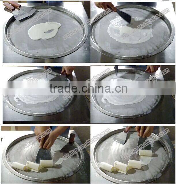 New Design Popular Double Plat pans Ice Cream Cold Plate Machine