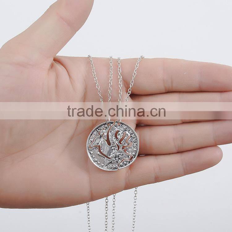 European and American fashion jewelry alloy necklace vintage necklace couple necklace elk camel wholesale