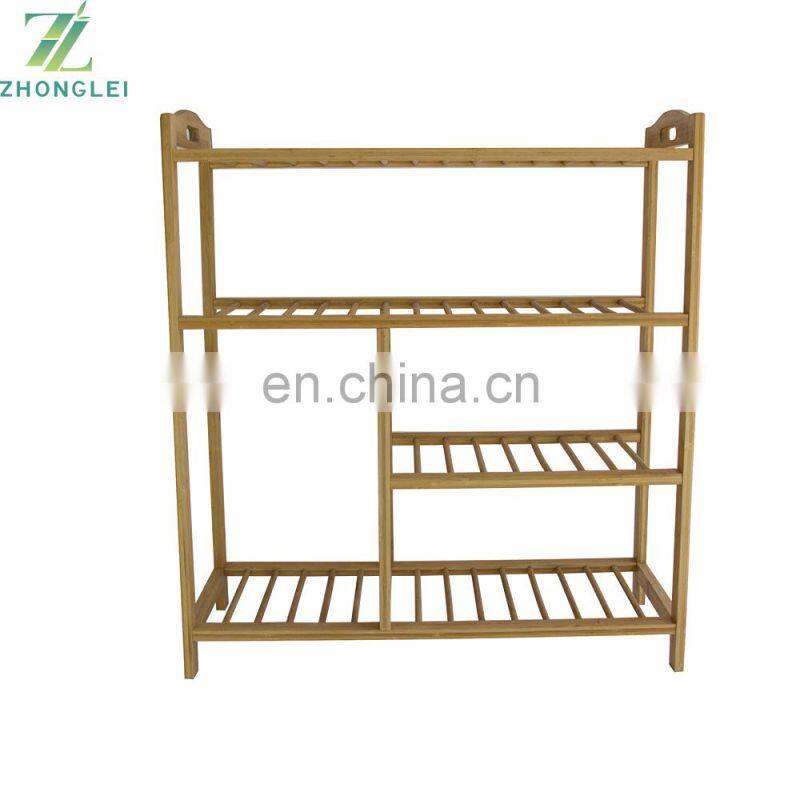 Hot-selling handmade Bamboo Shoes Storage Shelf Rack Top Quality