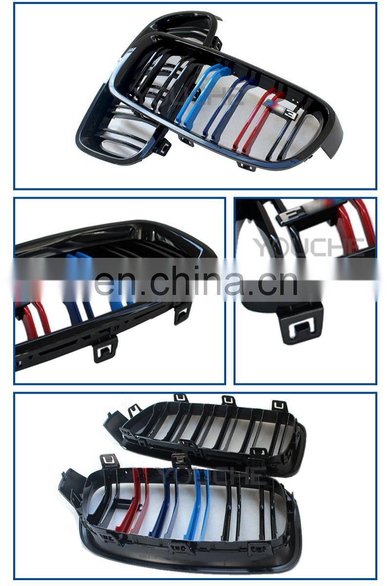 F30 ABS replacement  gloss M color front grille for BMW 3 series F30 F31 2012-2018 front bumper grill