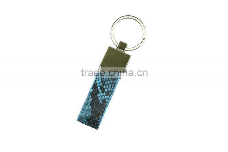 Luxury Wholesale Custom Real Genuine Python Skin Leather Key chain Key Ring