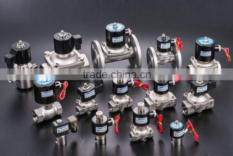 Factory price DC/AC brass direct drive water pass automatic solenoid valve