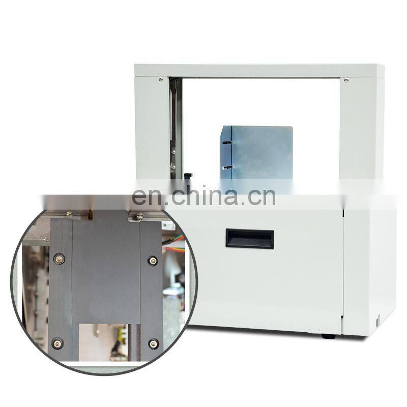 UT011 Table Top Hotmelt Opp Paper Tape Bundle Strapping Binding Machine for banknote money currency supermarket vegetable