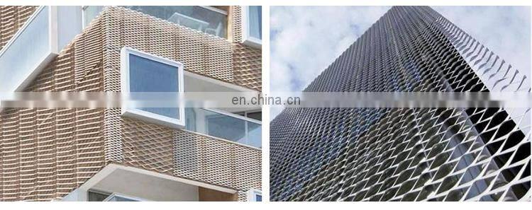 Building decorative exterior expanded metal facades curtain walling