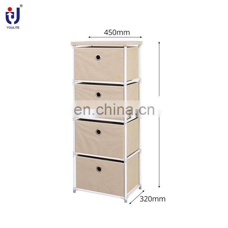 4 Industrial Furniture Chinese Black Style Rattan Lacquer Canvas Chest Of Craft Drawers Cabinet