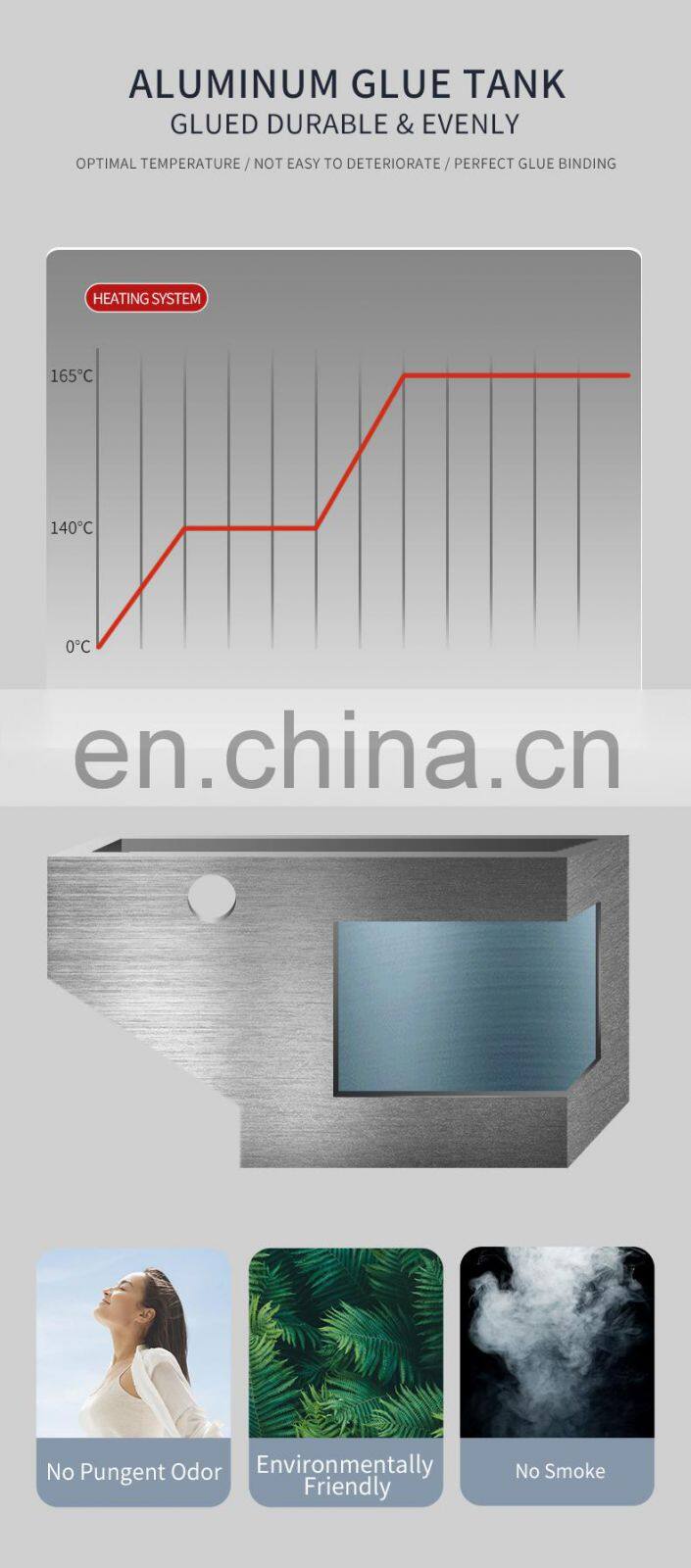 New Product 320Mm Dual-Mode Operation Hot Glue Firm Binding Perfect Binder Machine