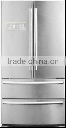 No Frost French Door stainless steel Refrigerator/big chill refrigerator