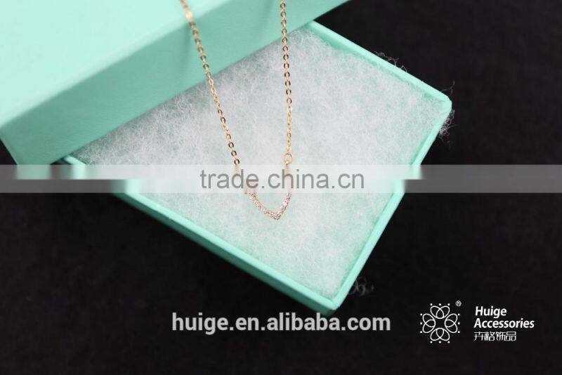 2015 new arrive fashion jewelry gold plated necklace witn a heart pendant