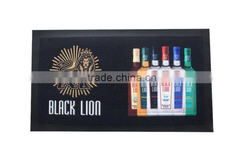 high grade custom logo nitrile rubber bar runner/beer mat