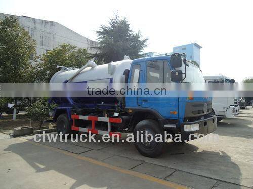 Dongfeng 4*2 vacuum suction truck,9m3 sewage suction truck for sale